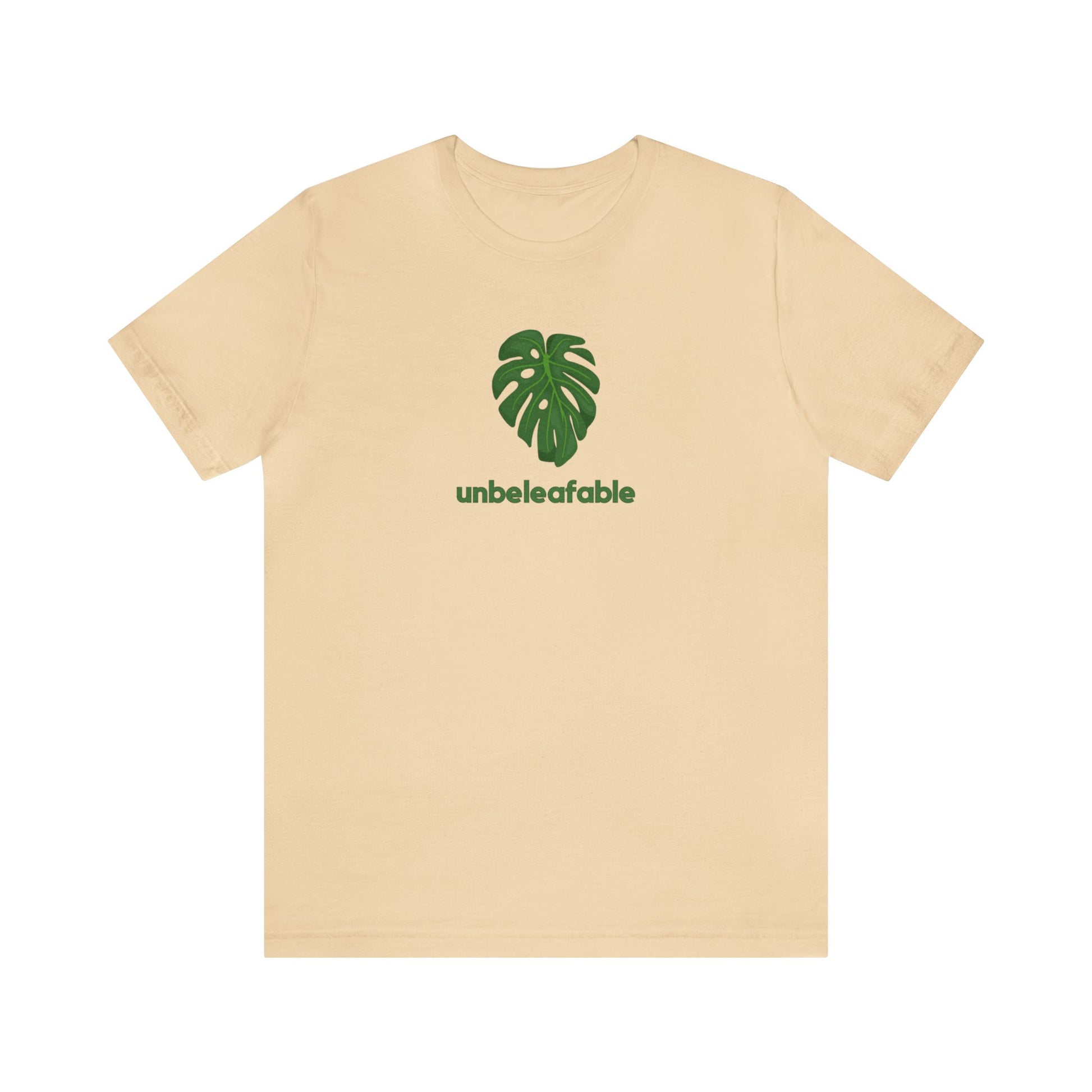 Unbeleafable Monstera Plant Short Sleeve Mens Womens Unisex