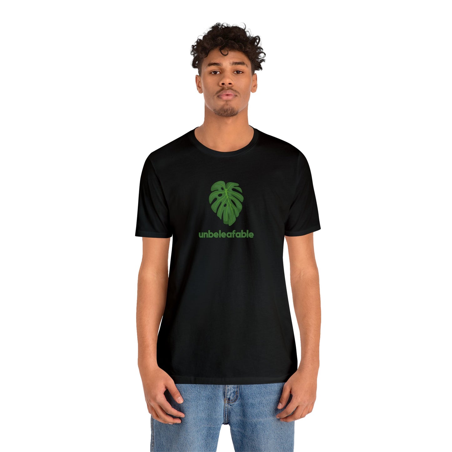 Unbeleafable Monstera Plant Short Sleeve Mens Womens Unisex