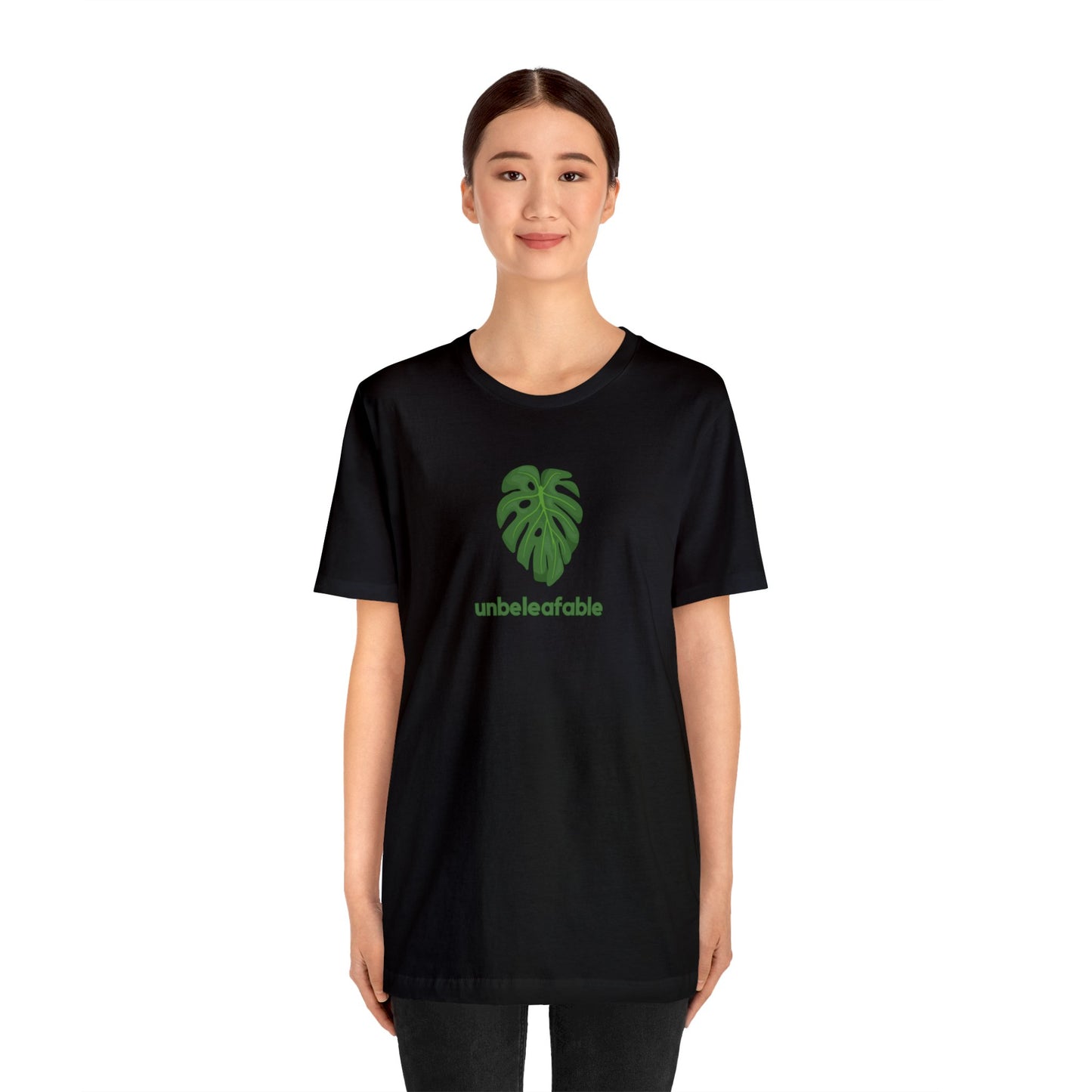 Unbeleafable Monstera Plant Short Sleeve Mens Womens Unisex