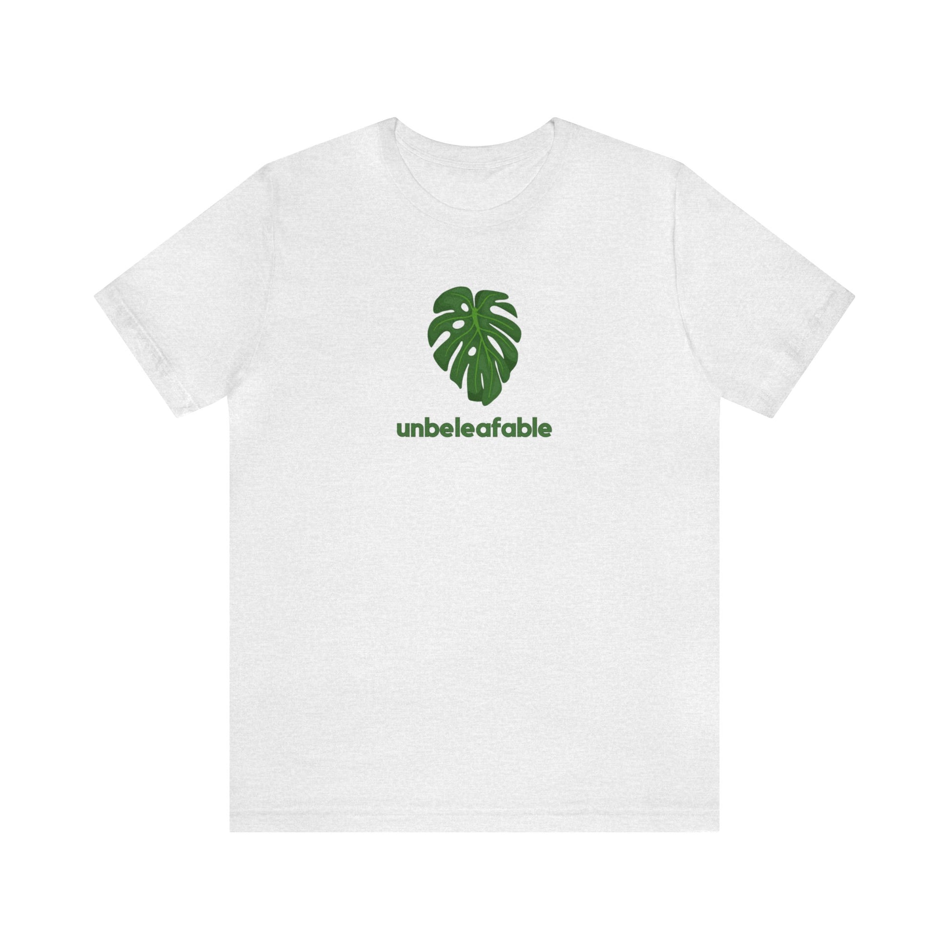 Unbeleafable Monstera Plant Short Sleeve Mens Womens Unisex