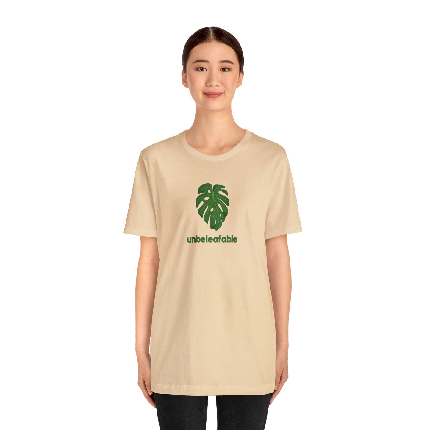 Unbeleafable Monstera Plant Short Sleeve Mens Womens Unisex