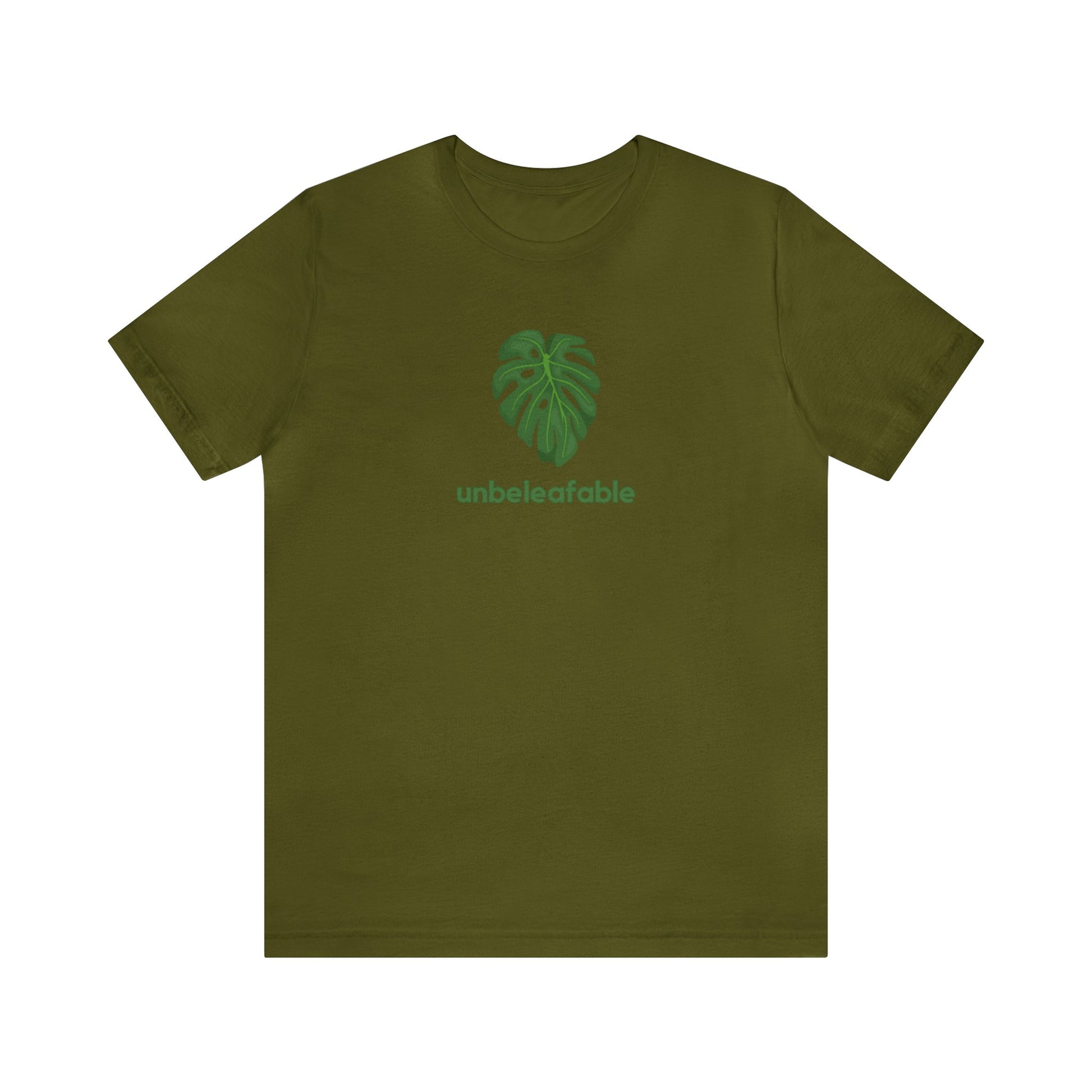 Unbeleafable Monstera Plant Short Sleeve Mens Womens Unisex